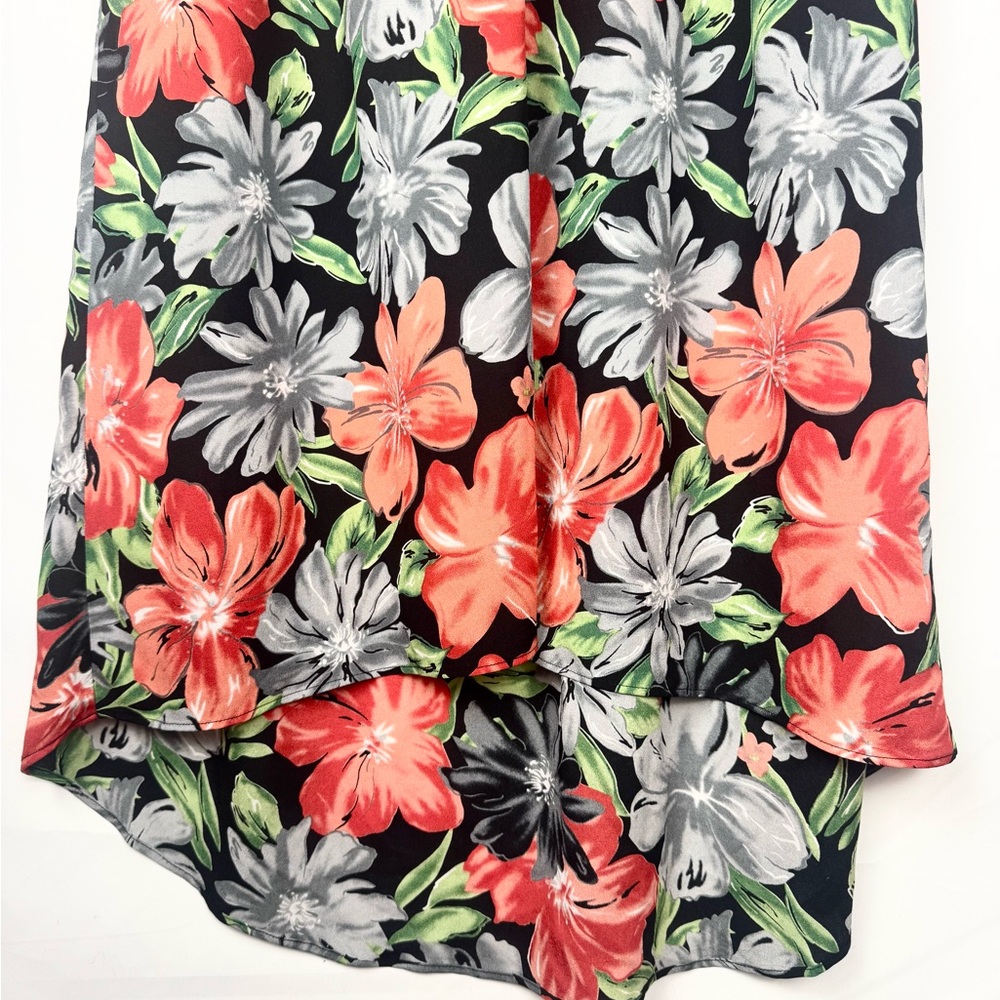 Reformation Floral High Low Midi Caftan Dress Size Small Flowy Lightweight - Picture 7 of 9